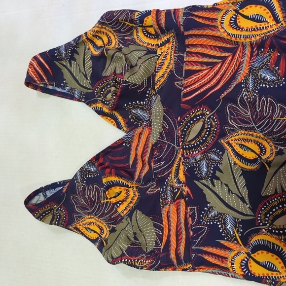 Lagon Bleu Women's Tropical One Piece Bathing Suit Size 44 (Small/Med.) - Picture 3 of 11